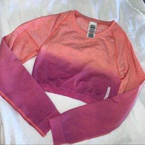 Gymshark Ombré Long Sleeve Crop
